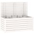 Baúl de jardín madera maciza de pino blanco 101x50,5x46,5