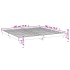 Estructura de cama sin colchón roble Sonoma 200x200