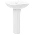 Lavabo de pie de cerámica blanco 580x510x200