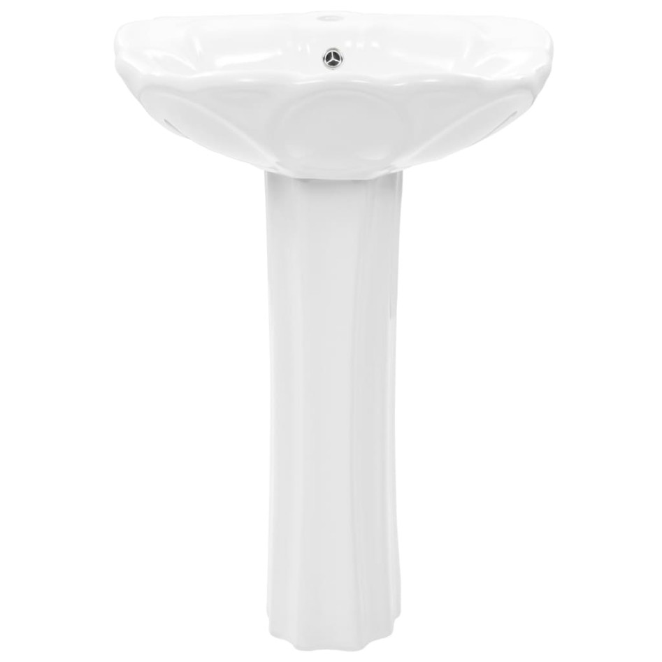 Lavabo de pie de cerámica blanco 580x510x200