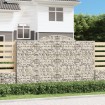Cesta gaviones forma arco hierro galvanizado 300x30x180/200 cm