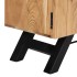 Mueble de TV madera maciza de acacia 140x30x45