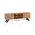 Mueble de TV madera maciza de acacia 140x30x45