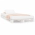 Cama de palets madera maciza de pino blanco 90x200