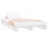 Cama de palets madera maciza de pino blanco 90x200