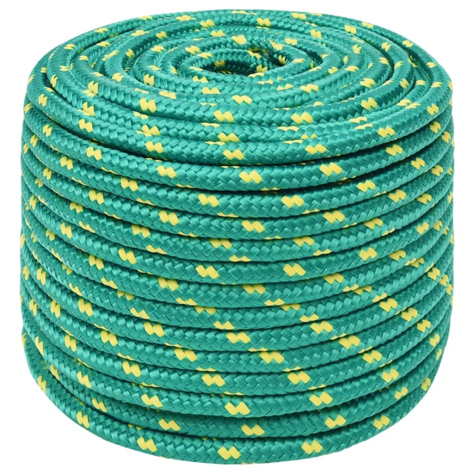 Cuerda de barco polipropileno verde 12 mm 250