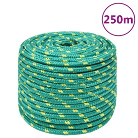 Cuerda de barco polipropileno verde 14 mm 250