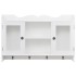 Armario de pared estante expositor vidrio MDF blanco