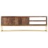 Mueble para TV madera maciza de mango 138x30x46