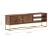 Mueble para TV madera maciza de mango 138x30x46