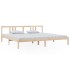 Estructura de cama sin colchón madera maciza 200x200