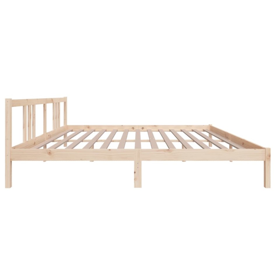 Estructura de cama sin colchón madera maciza 200x200