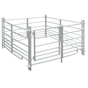 Corral para ovejas de 4 paneles acero galvanizado 137x137x92