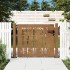 Puerta de jardín acero corten diseño bambú 105x80