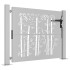 Puerta de jardín acero corten diseño bambú 105x80