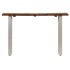 Mesa consola madera reciclada y acero 120x35x76