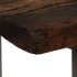 Mesa consola madera reciclada y acero 120x35x76