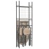 Conjunto de comedor plegable con estante 3 piezas MDF y