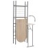 Conjunto de comedor plegable con estante 3 piezas MDF y