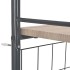 Conjunto de comedor plegable con estante 3 piezas MDF y