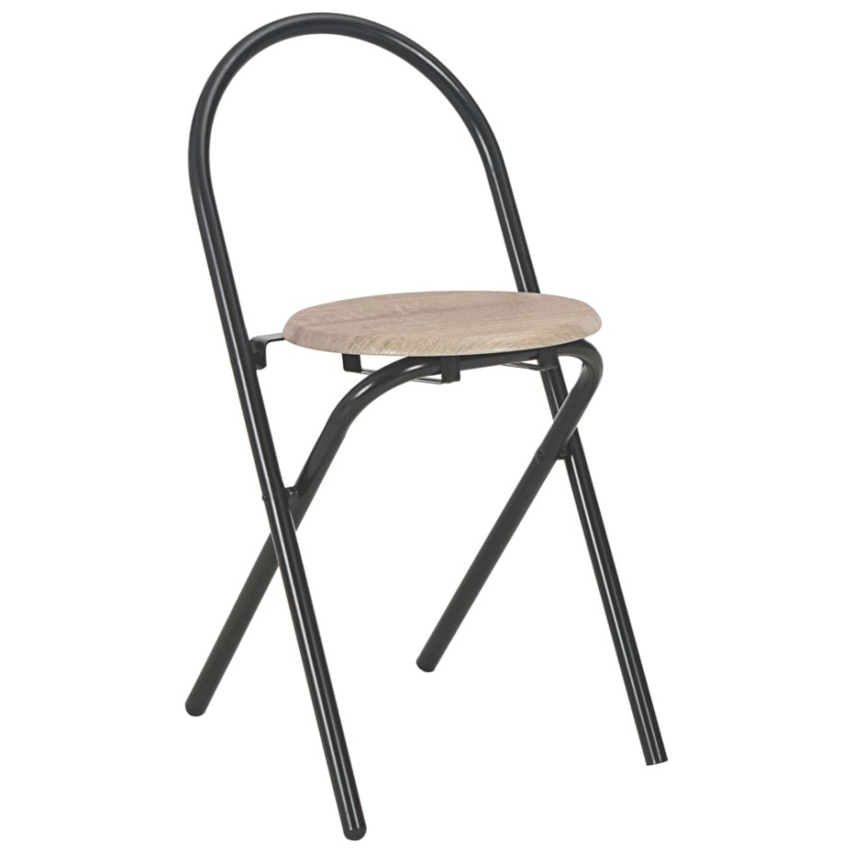 Conjunto de comedor plegable con estante 3 piezas MDF y