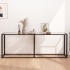 Mesa consola vidrio templado transparente 200x35x75,5