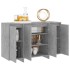 Aparador de madera contrachapada gris hormigón 120x41x75