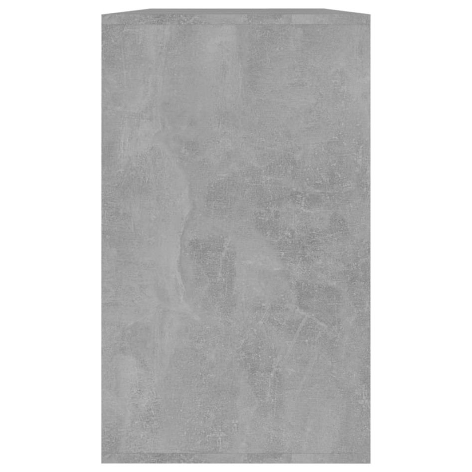 Aparador de madera contrachapada gris hormigón 120x41x75