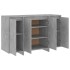 Aparador de madera contrachapada gris hormigón 120x41x75
