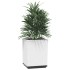 Jardineras 4 unidades polipropileno blanco 30x30x37