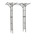 Nature Arco para jardín de metal negro 114x66x232