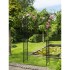 Nature Arco para jardín de metal negro 114x66x232