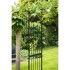Nature Arco para jardín de metal negro 114x66x232