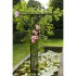 Nature Arco para jardín de metal negro 114x66x232
