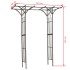 Nature Arco para jardín de metal negro 114x66x232