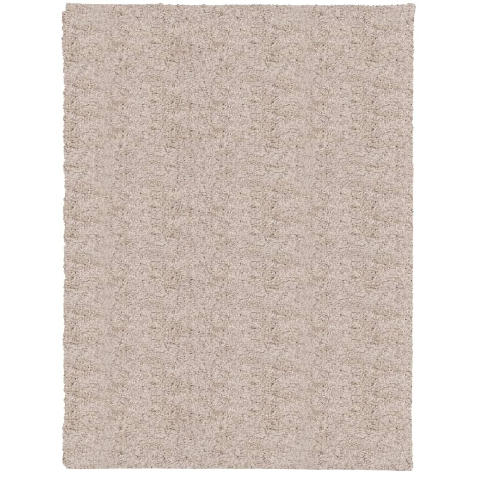 Alfombra de pelo largo moderna beige 300x400