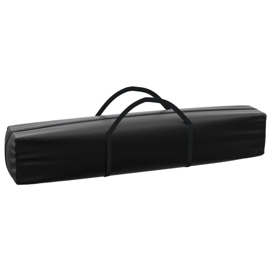 Carpa para fiestas plegable con paredes laterales negra 3x6