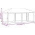 Carpa para fiestas plegable con paredes laterales negra 3x6