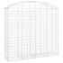Cesta gaviones forma arco hierro galvanizado 200x50x180/200
