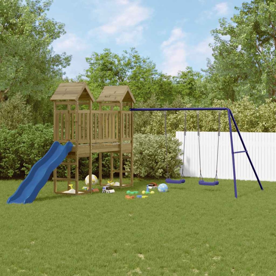 Parque infantil de exterior madera de pino