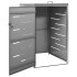 Cobertizo para un contenedor basura acero 69x77,5x112,5