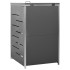 Cobertizo para un contenedor basura acero 69x77,5x112,5