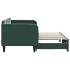 Sofá cama nido terciopelo verde oscuro 80x200
