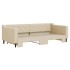 Sofá cama nido tela crema 90x200