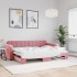 Sofá cama nido terciopelo rosa 80x200