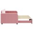 Sofá cama nido terciopelo rosa 80x200