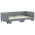 Sofá cama nido tela gris claro 90x200