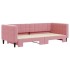 Sofá cama nido terciopelo rosa 90x200