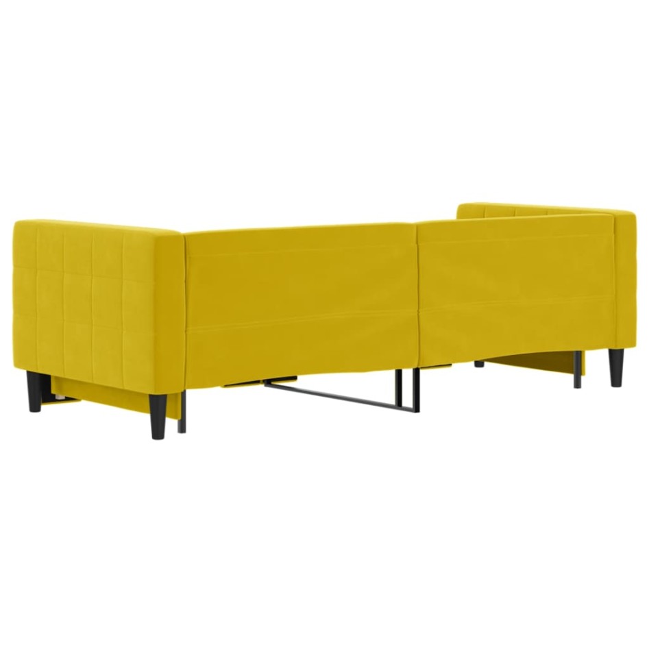 Sofá cama nido terciopelo amarillo 80x200