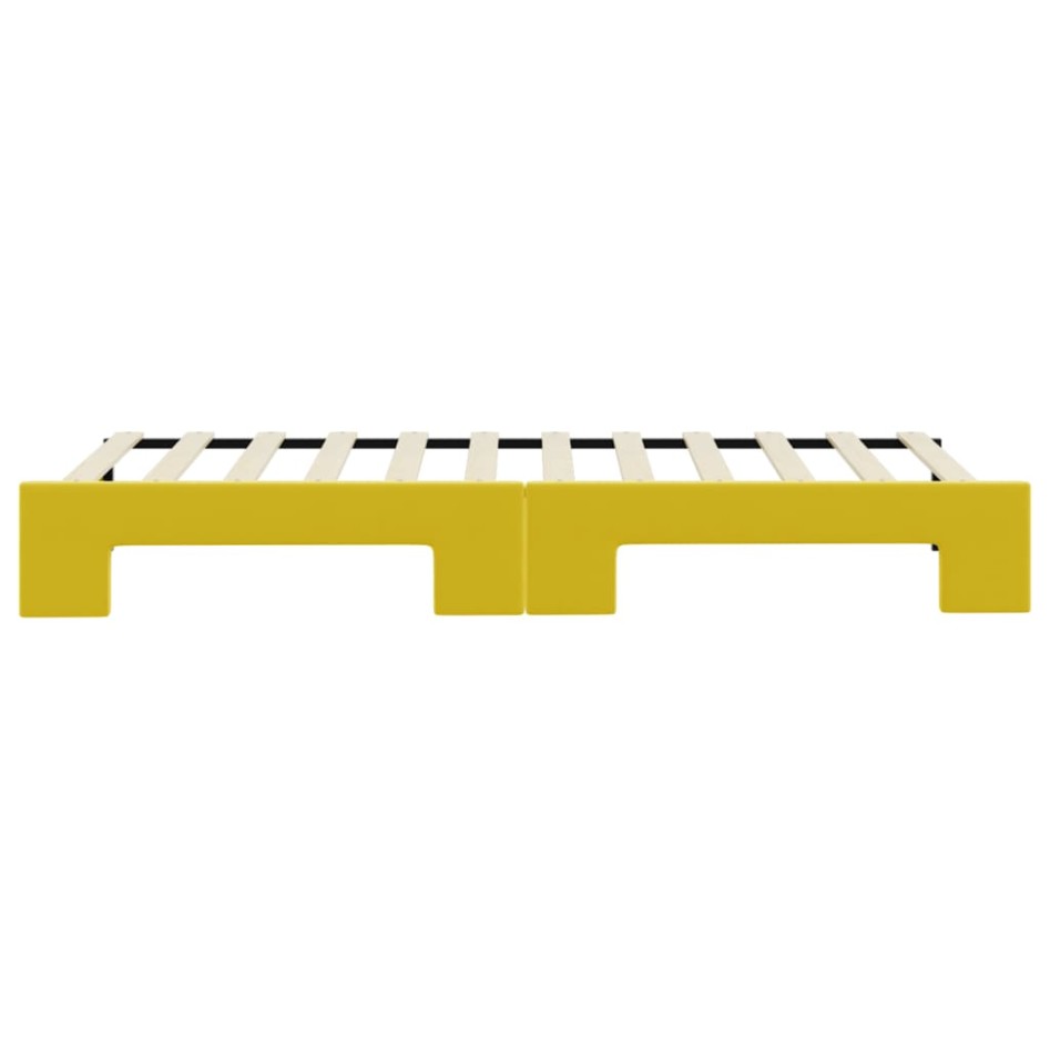 Sofá cama nido terciopelo amarillo 80x200